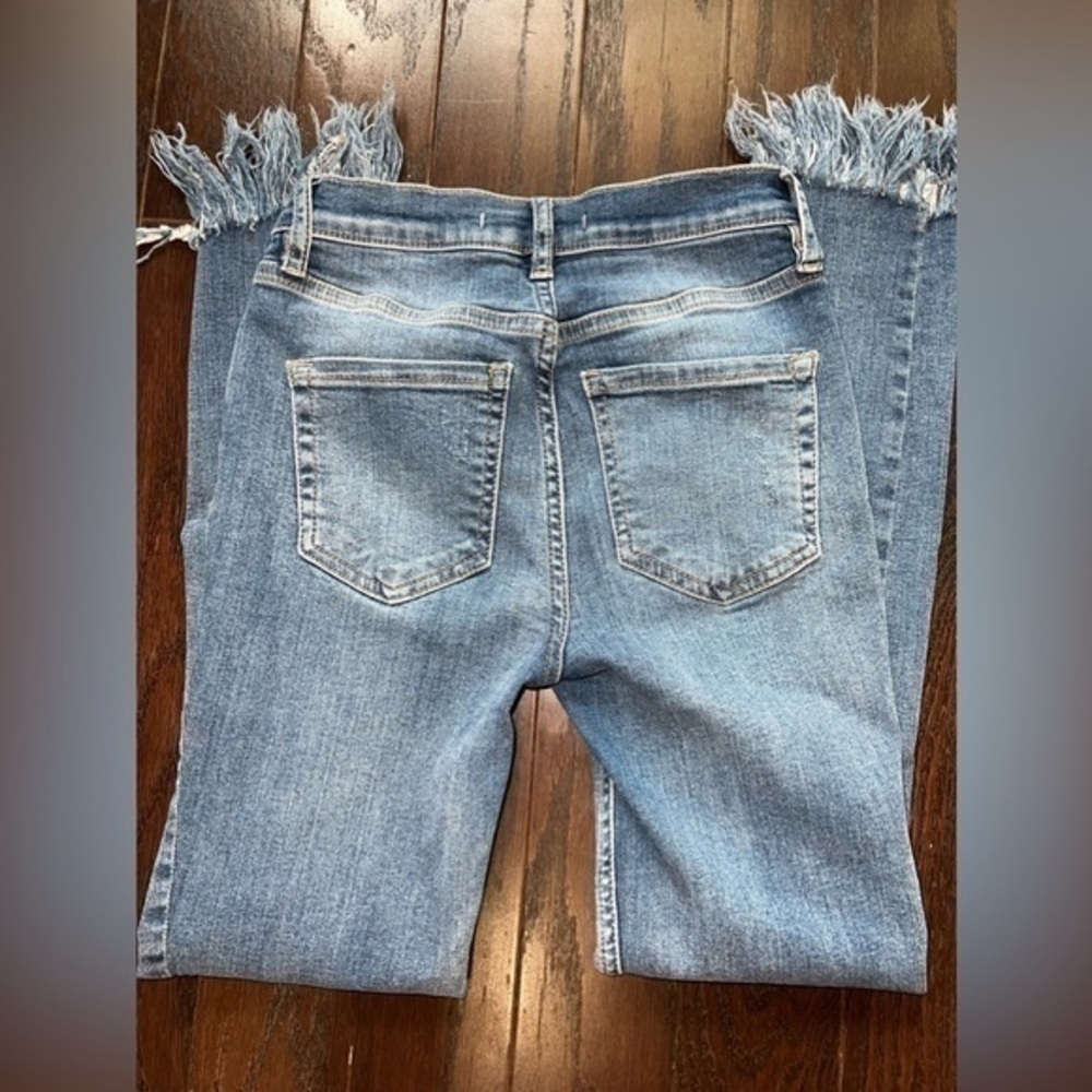Free People Great Heights Frayed Jean